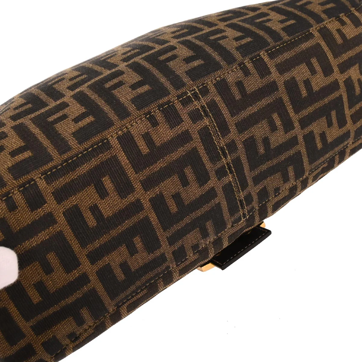 Fendi Brown Canvas Zucca Handbag - Image 3