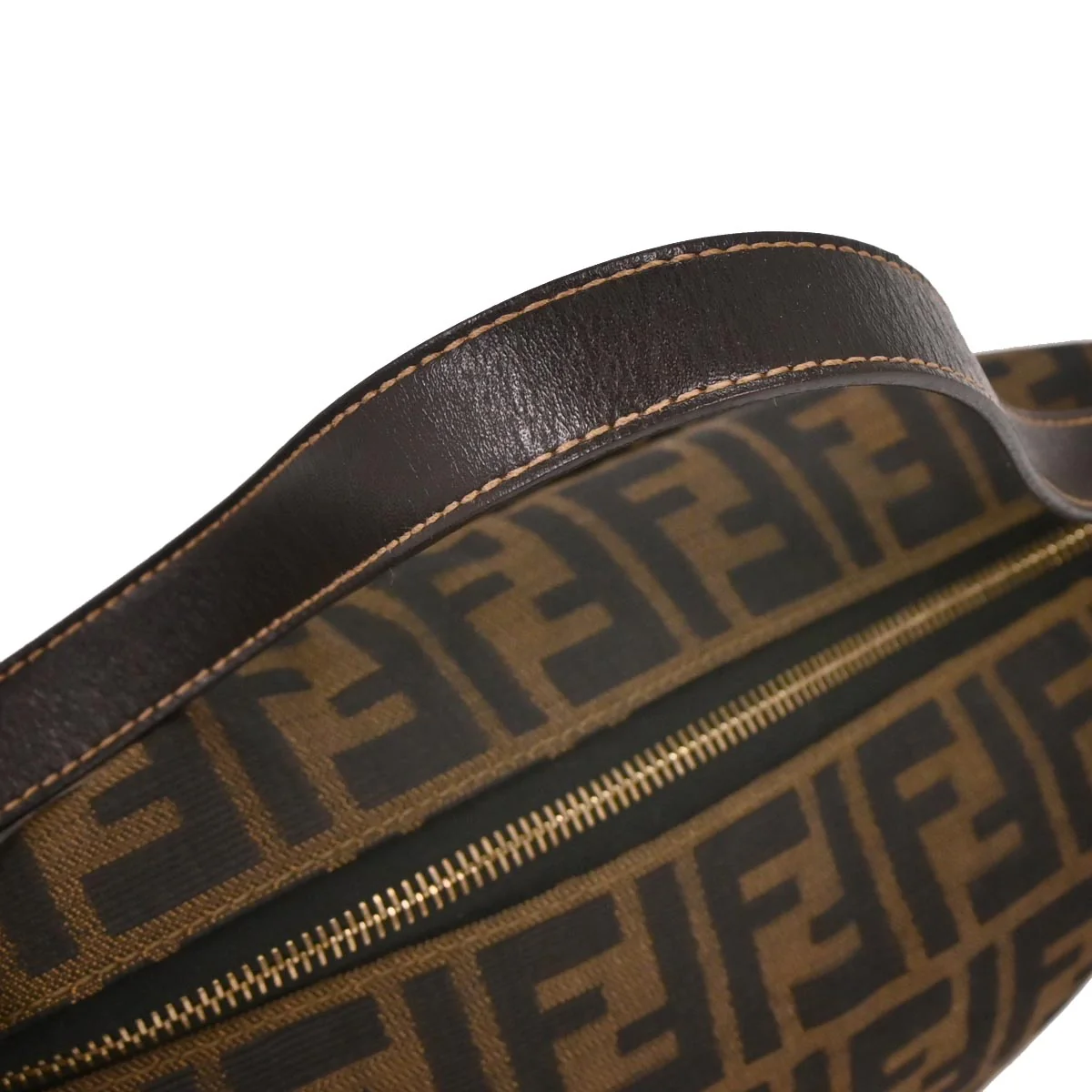 Fendi Brown Canvas Zucca Handbag - Image 5