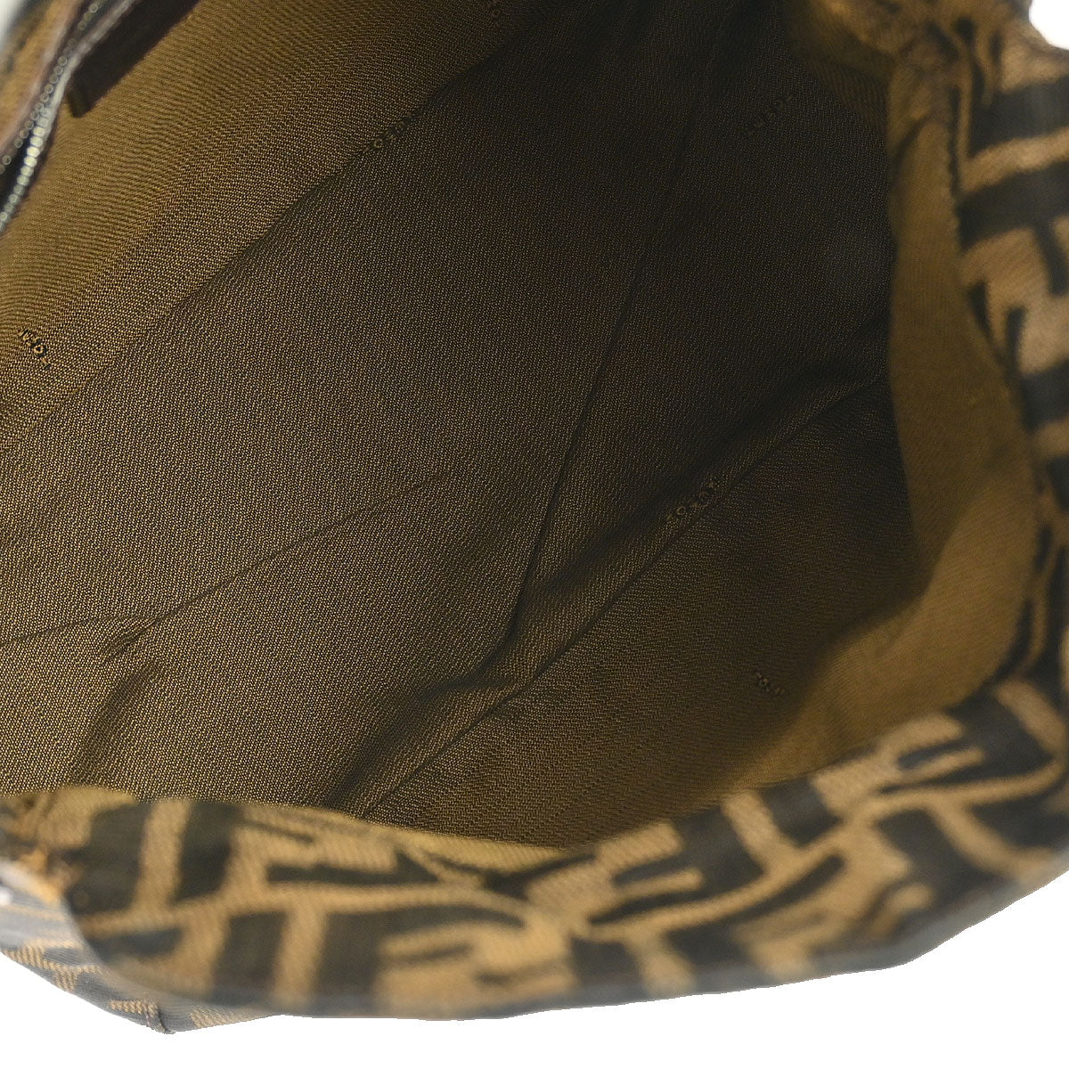 Fendi Brown Canvas Zucca Handbag - Image 6