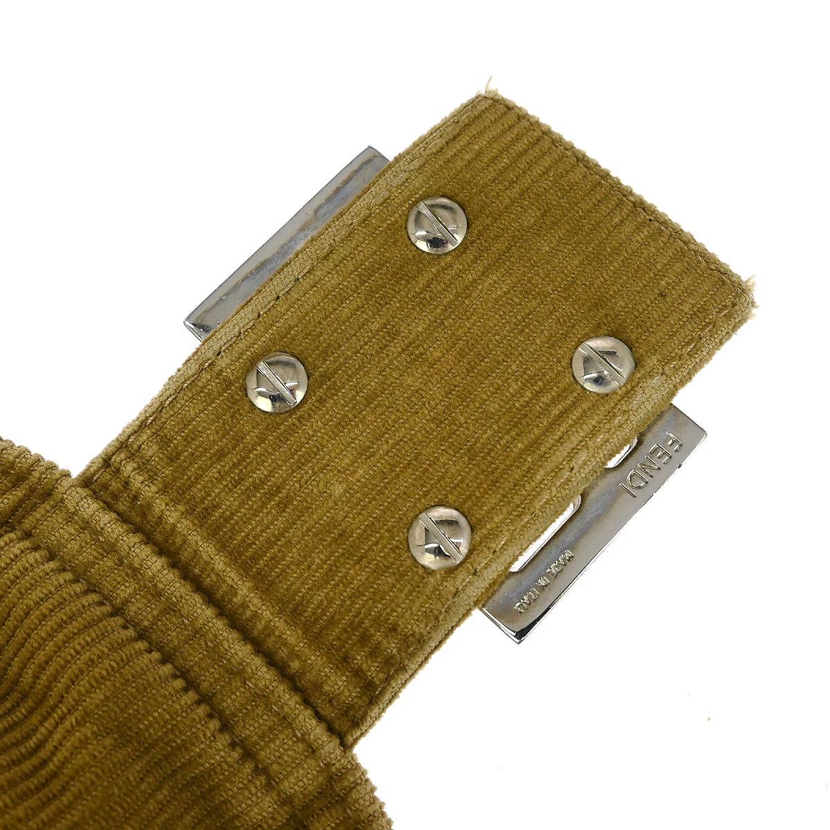Fendi Brown Cotton Handbag - Image 10