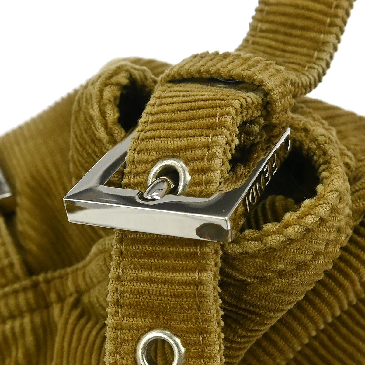 Fendi Brown Cotton Handbag - Image 7