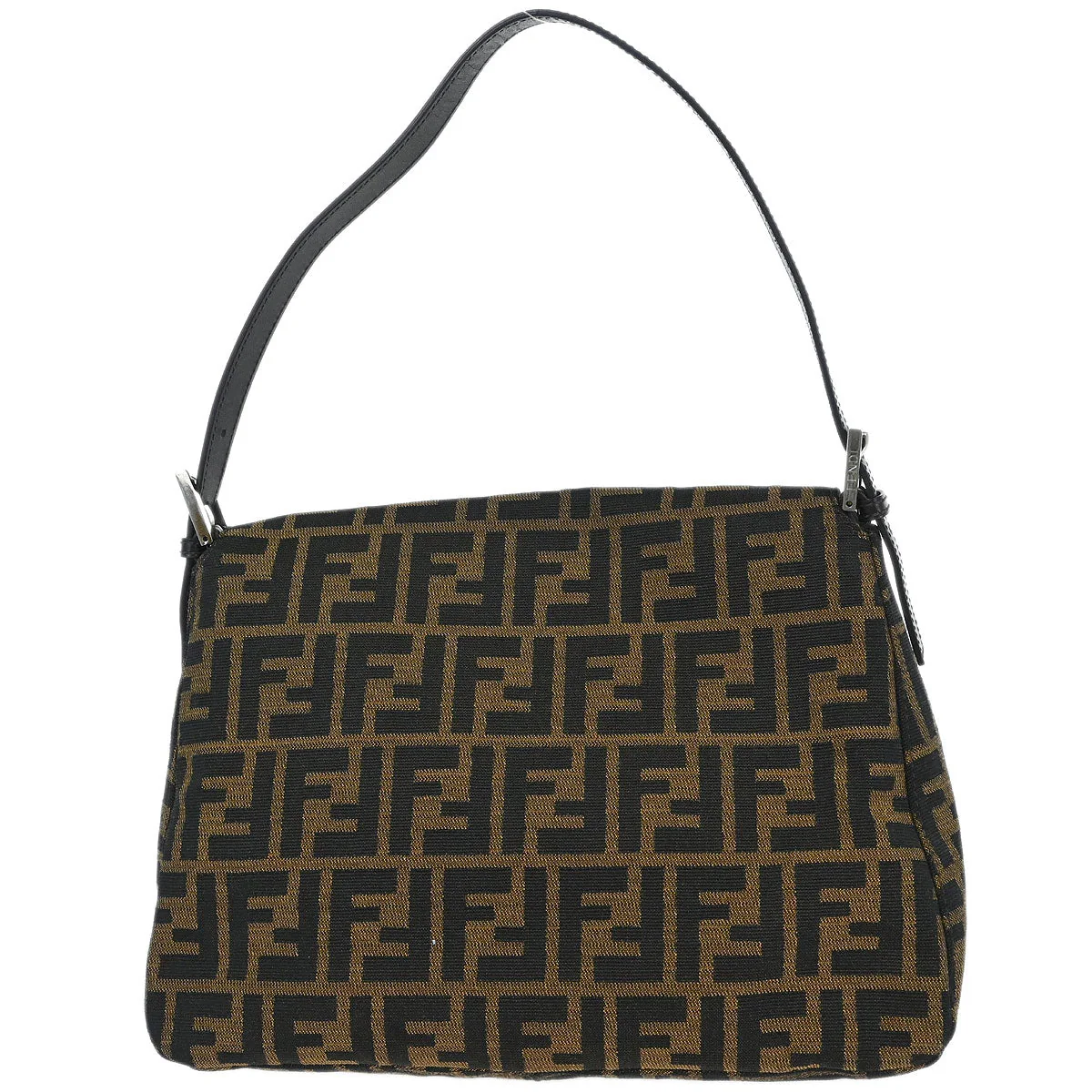 Fendi Brown Canvas Zucca Mamma Baguette Handbag - Image 2