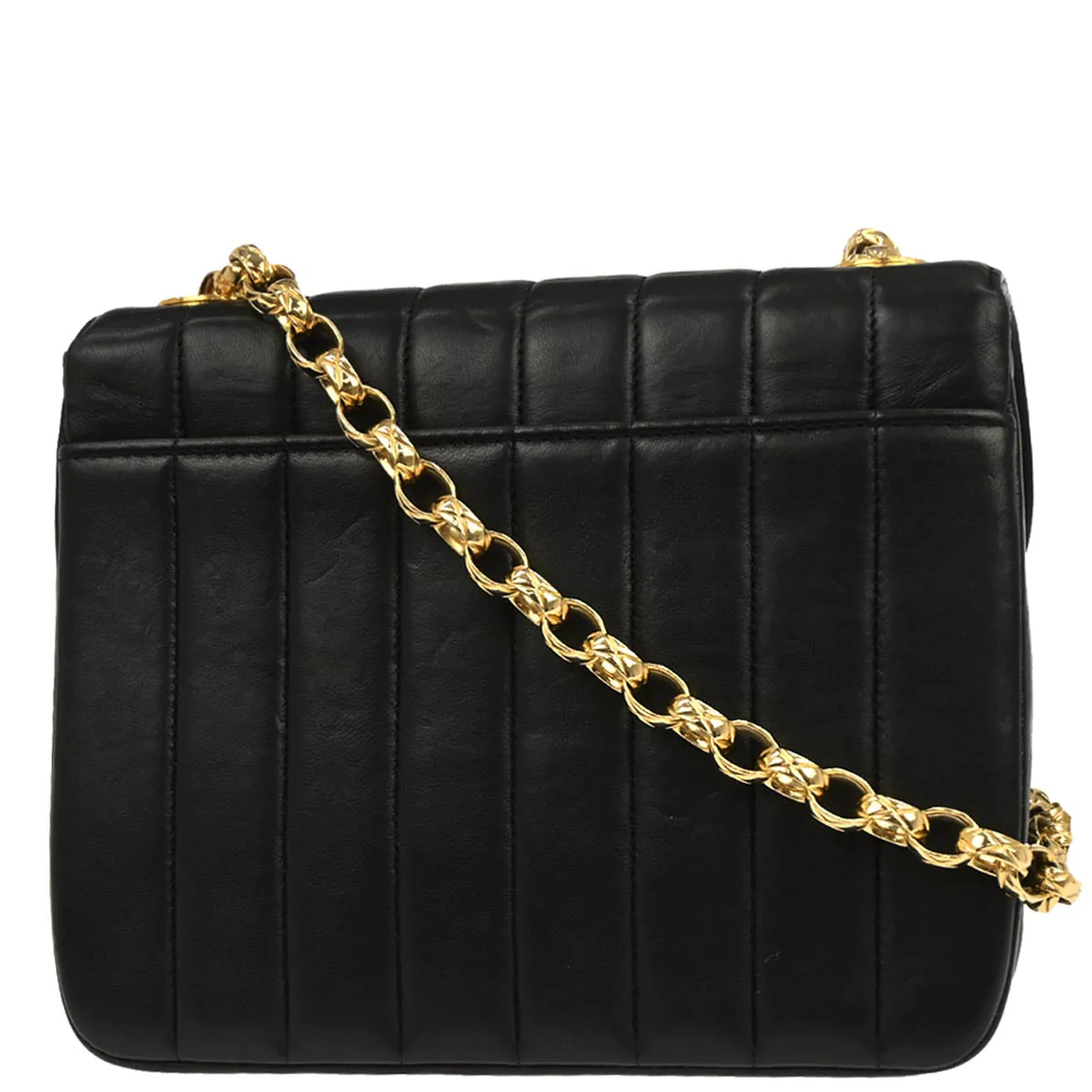 Chanel Black Lambskin Mademoiselle Shoulder Bag - Image 2