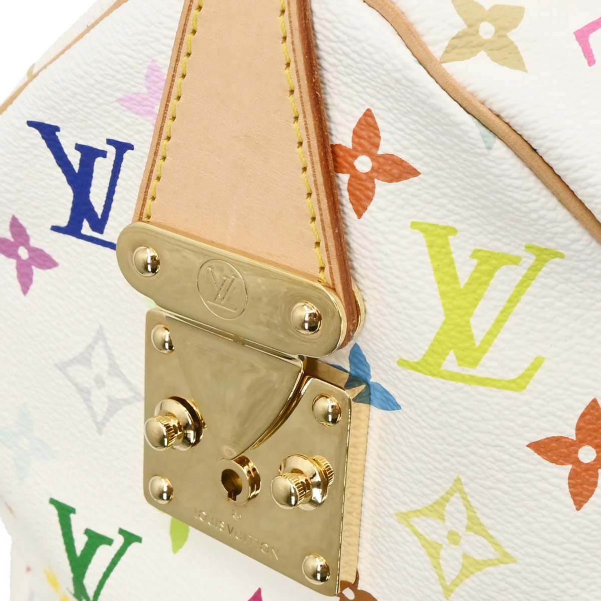 Louis Vuitton White Monogram Multicolor Keepall 45 Handbag M92641 - Image 5