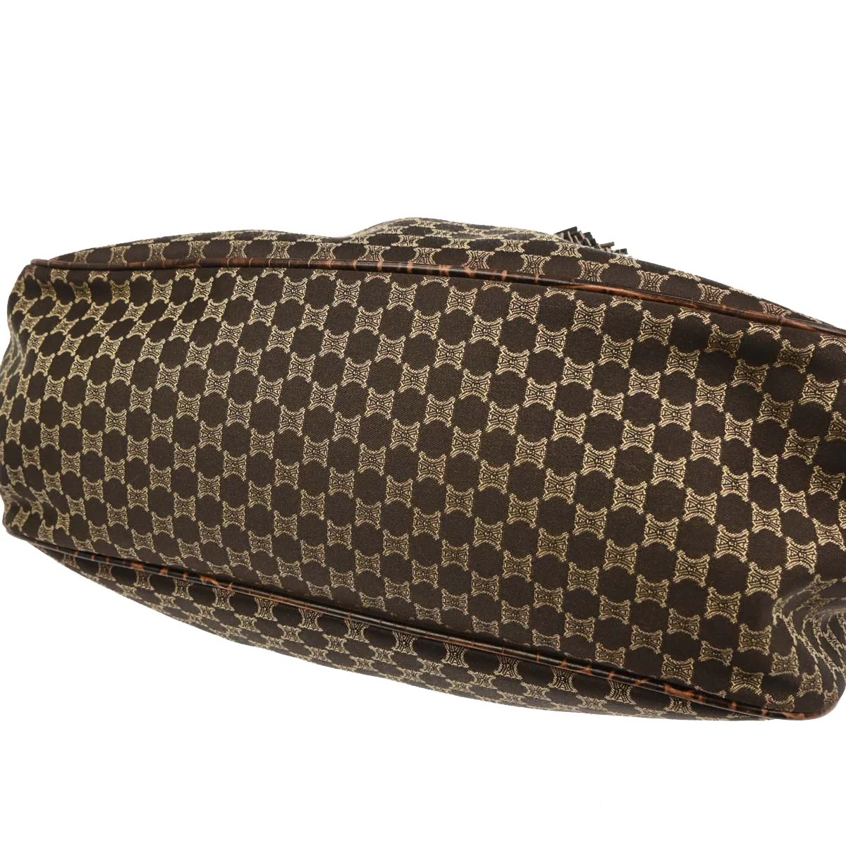Celine * Brown Canvas Macadam Handbag - Image 6
