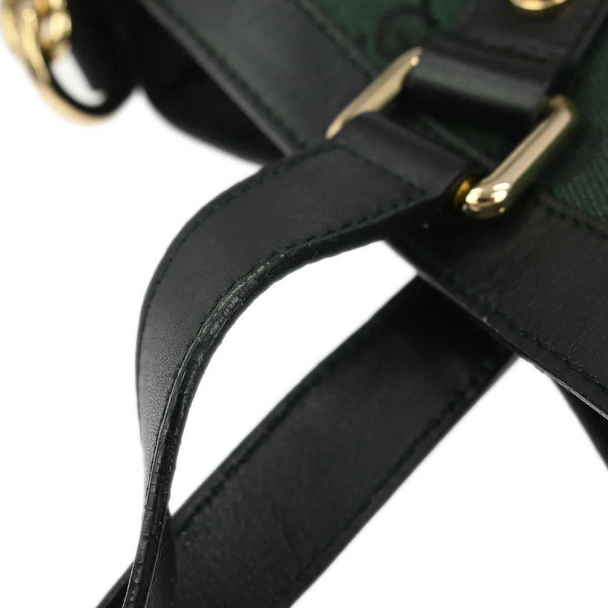 Gucci Green Canvas GG Hobo 2way Shoulder Handbag - Image 5
