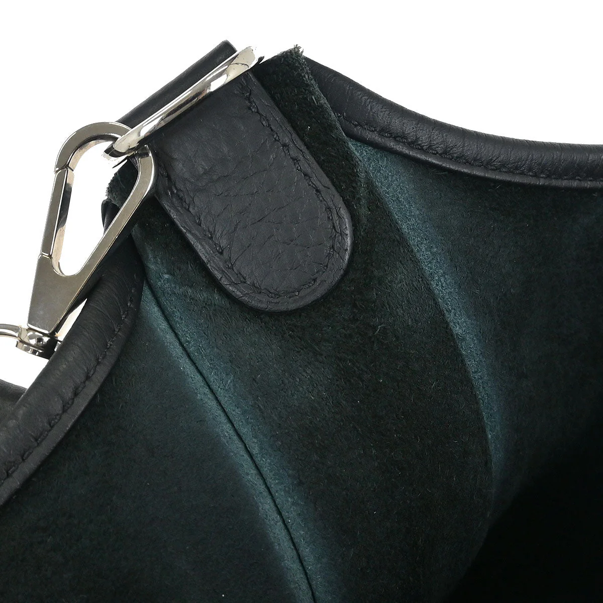Hermes Black Taurillon Clemence Evelyne 33 Shoulder Bag - Image 10