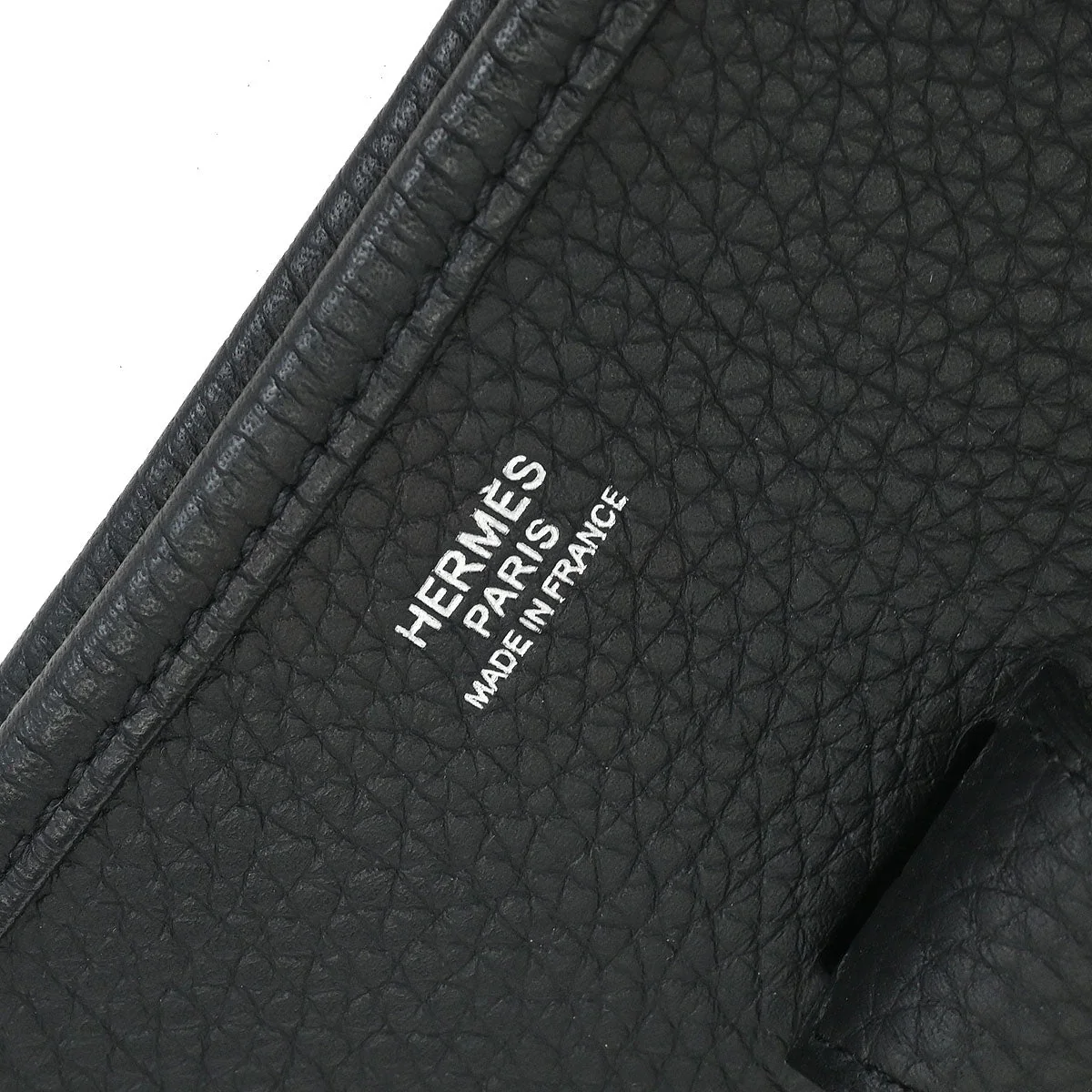 Hermes Black Taurillon Clemence Evelyne 33 Shoulder Bag - Image 5