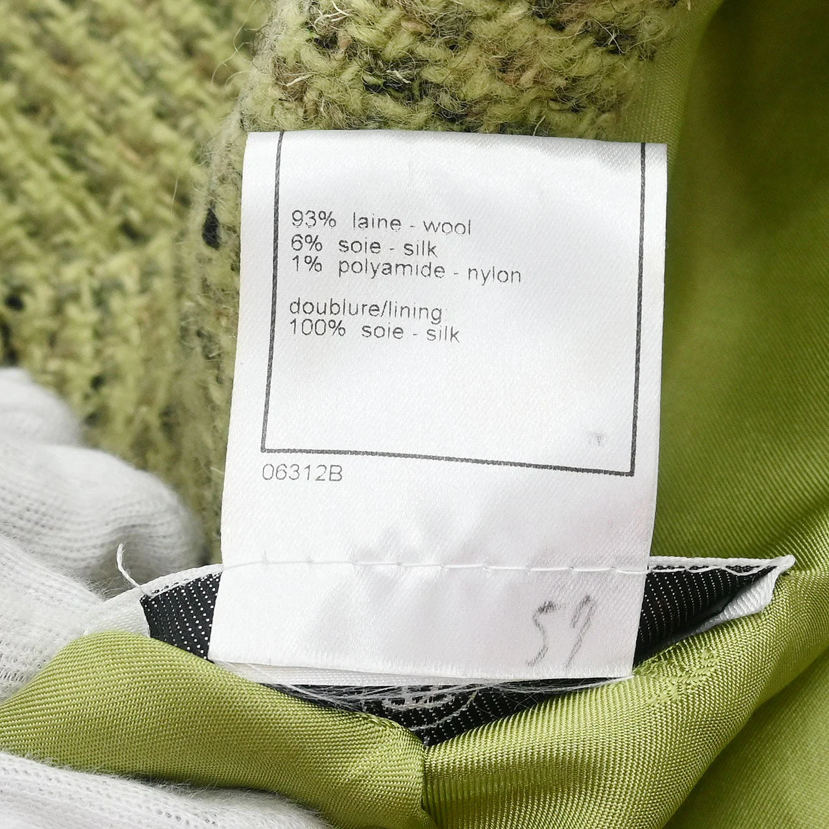 Chanel 1997 Single Breasted Jacket Green #38 - Image 10