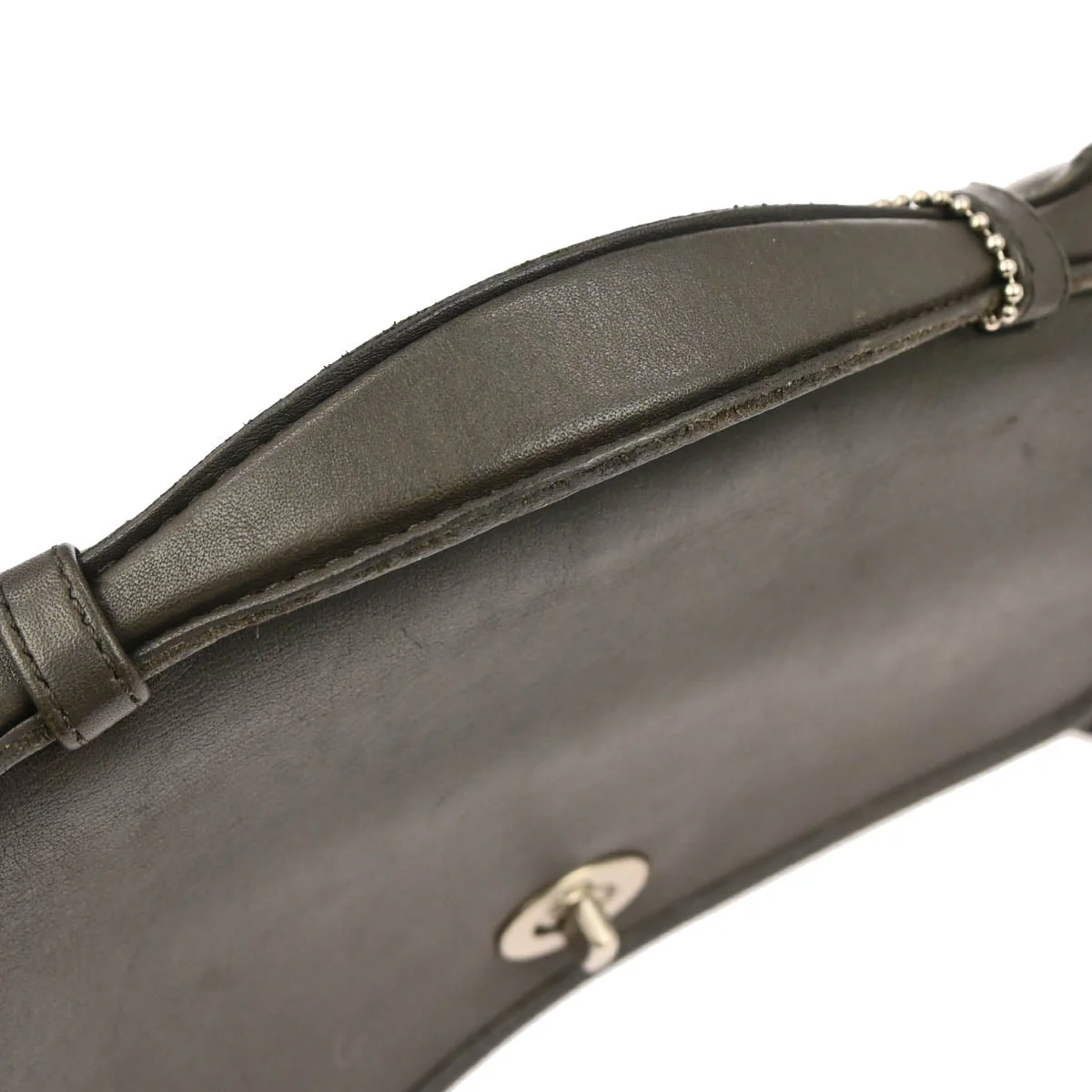 Coach Gray Leather Handbag - Image 7