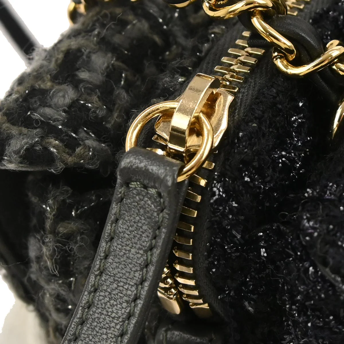 Chanel Black Tweed Double Sided Shoulder Bag - Image 6