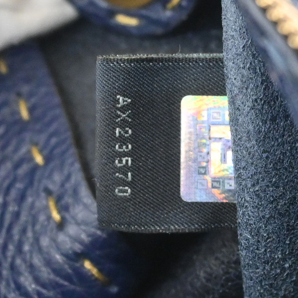 Fendi Navy Hobo Handbag - Image 10