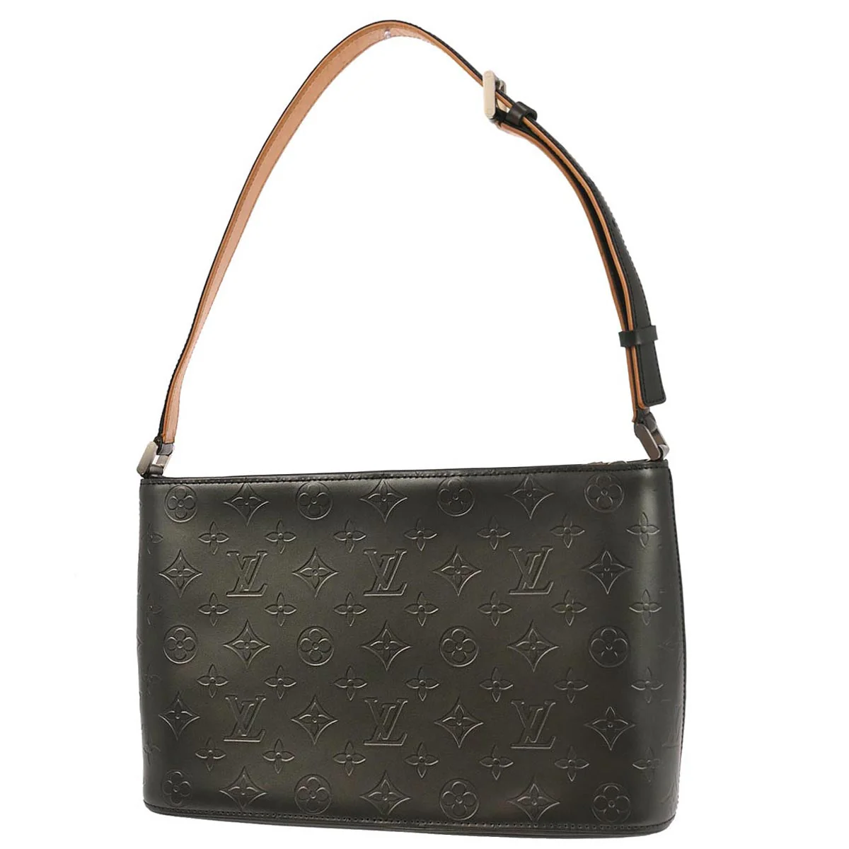 Louis Vuitton 2002 Black Monogram Mat Alston Shoulder Bag M55122 - Image 2