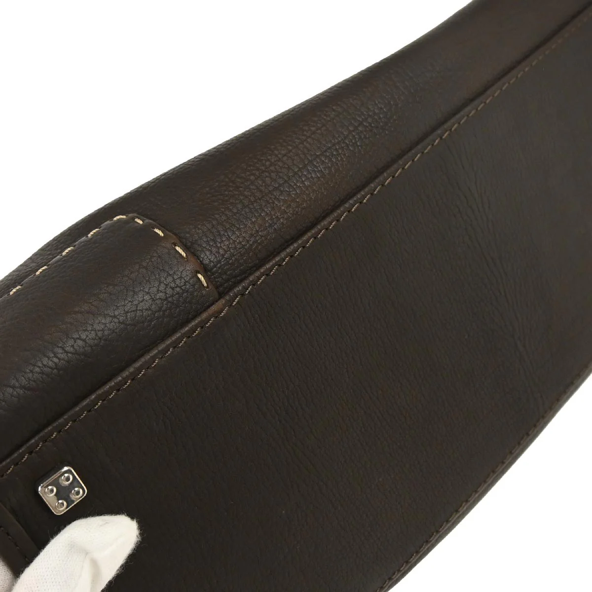 Loewe Brown Leather Amazona 36 Handbag - Image 4