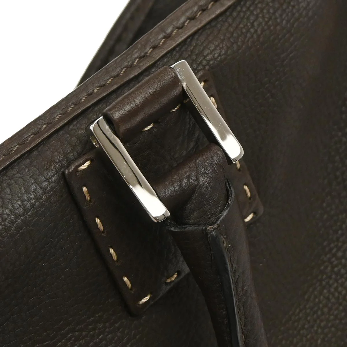 Loewe Brown Leather Amazona 36 Handbag - Image 7
