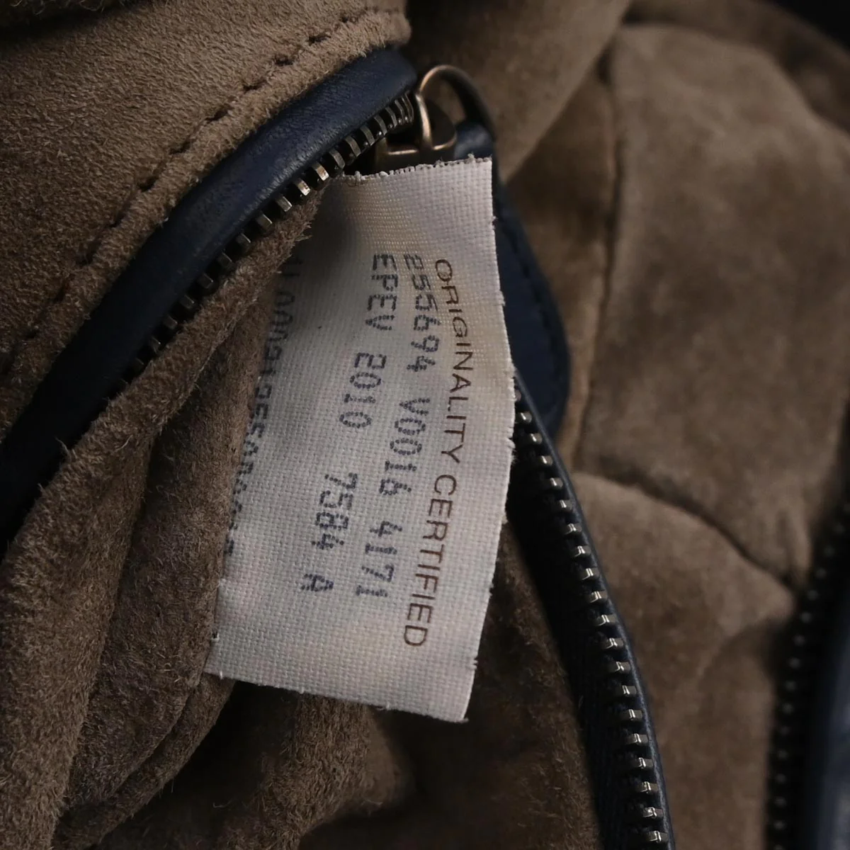 Bottega Veneta Navy Calfskin Intrecciato Shoulder Bag - Image 10