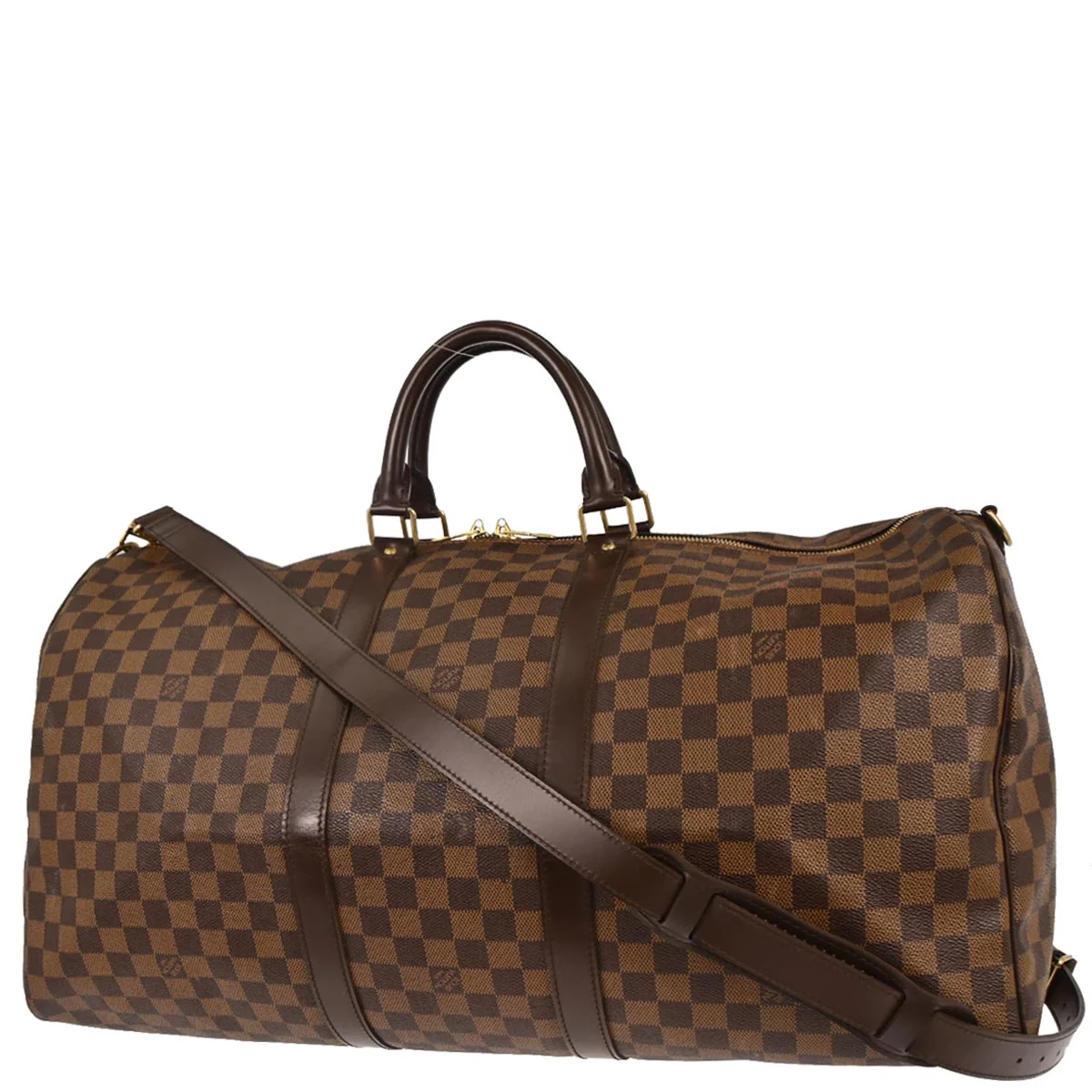 Louis Vuitton 2006 Damier Keepall Bandouliere 55 Duffle Bag N41414 - Image 2