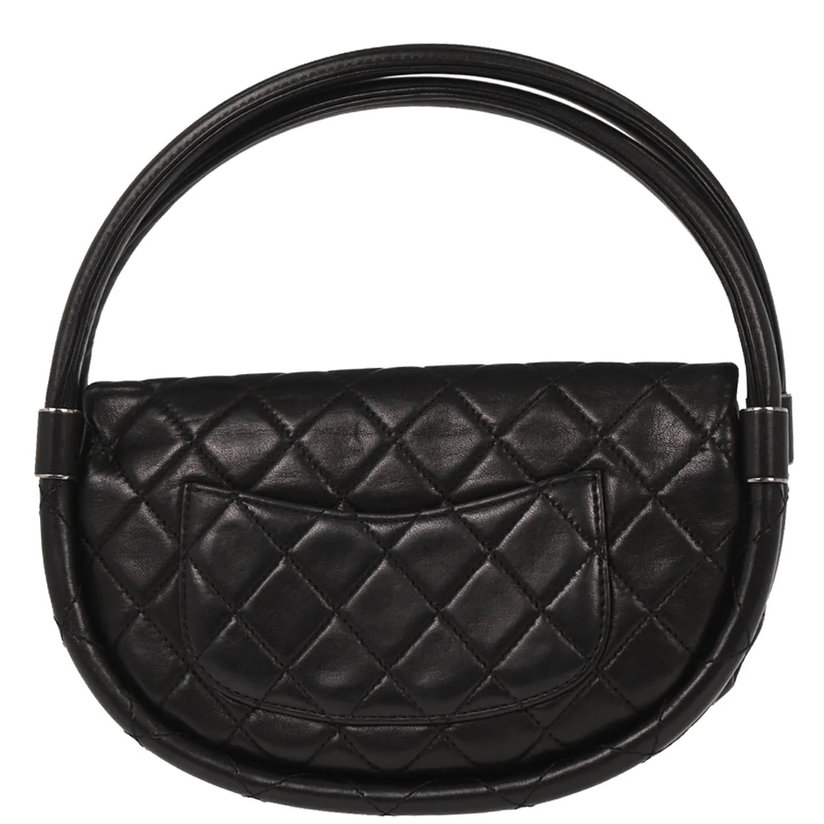 Chanel 2013-2014 Black Lambskin Hula Hoop Small Handbag - Image 2