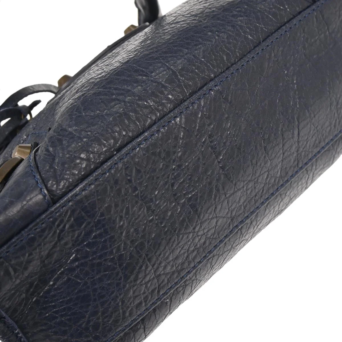 Balenciaga Navy Classic Mini City 2way Shoulder Handbag - Image 6