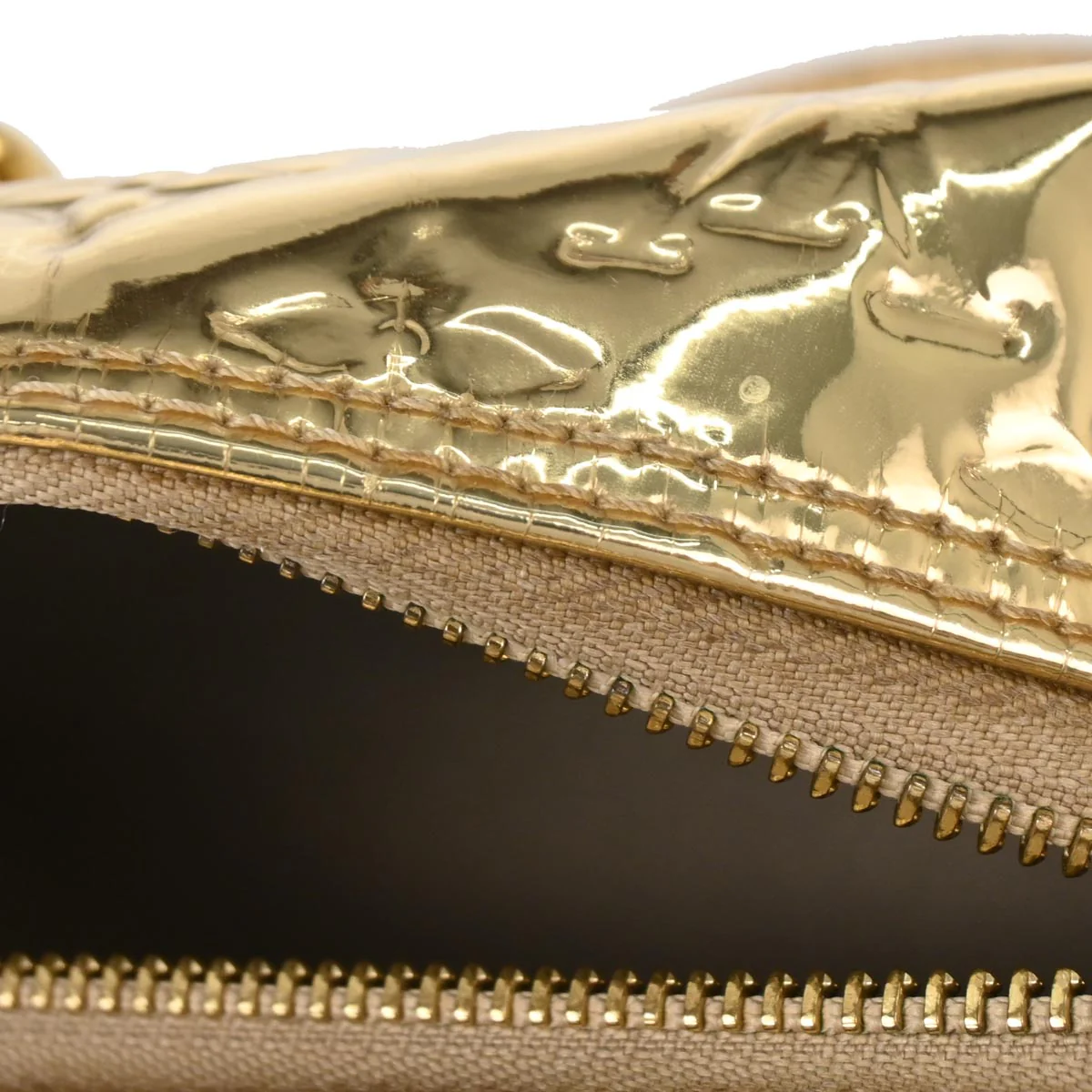 Louis Vuitton Gold Monogram Miroir Papillon Handbag M95270 - Image 10