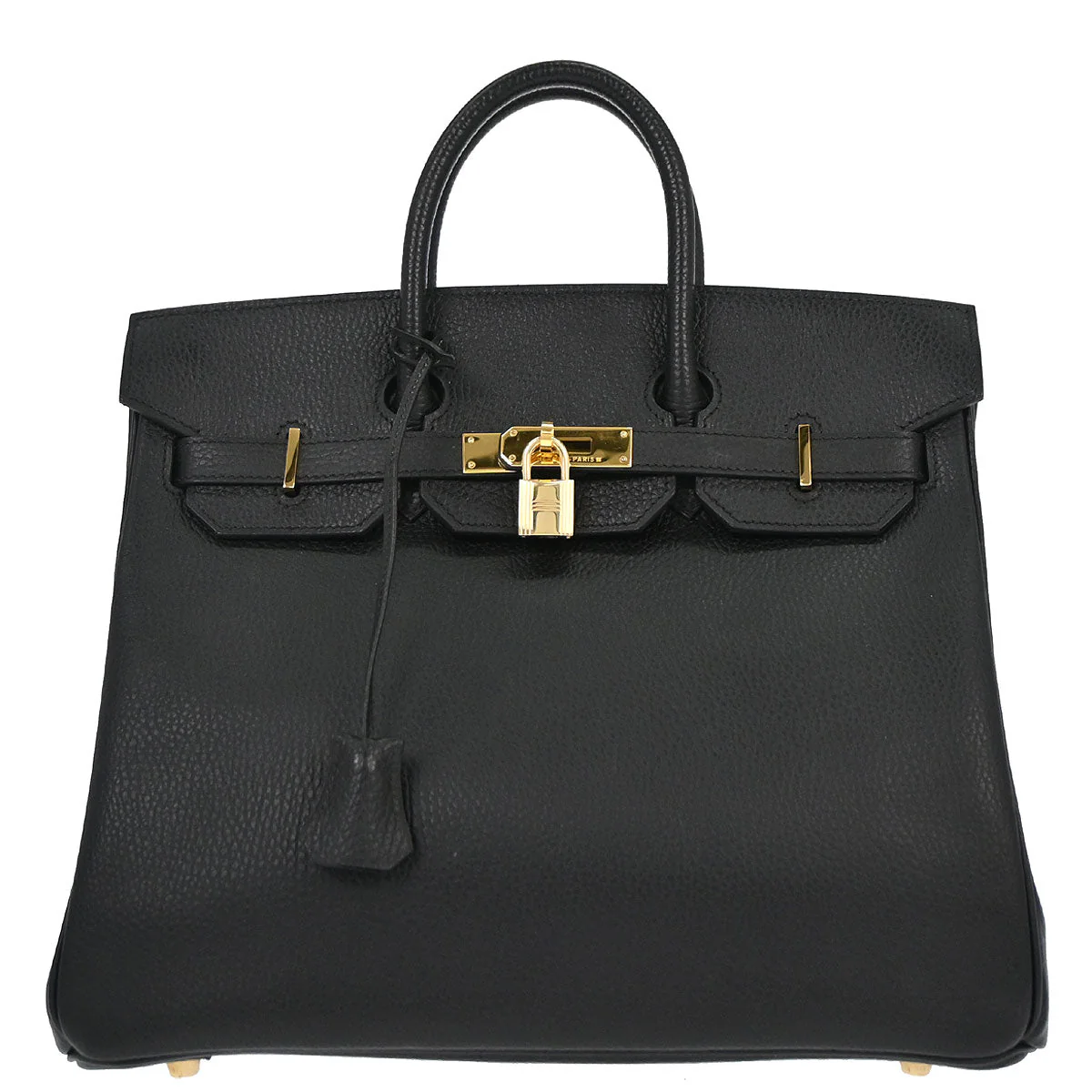Hermes Black Ardennes Haut a Courroies 32 Handbag