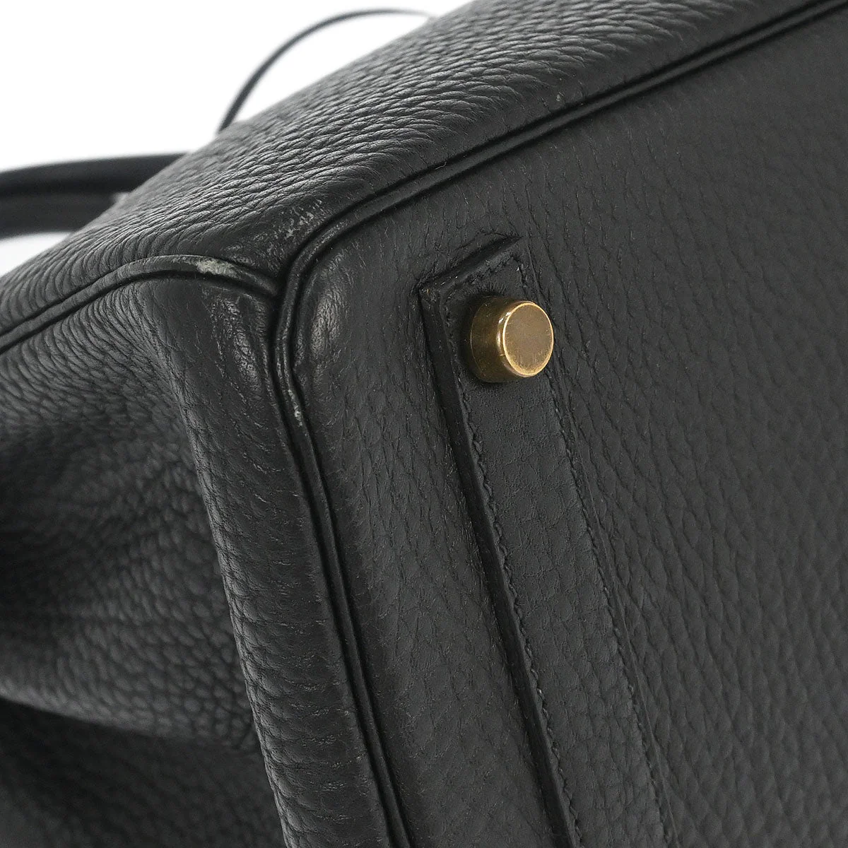 Hermes Black Fjord Haut a Courroies 32 Handbag - Image 3