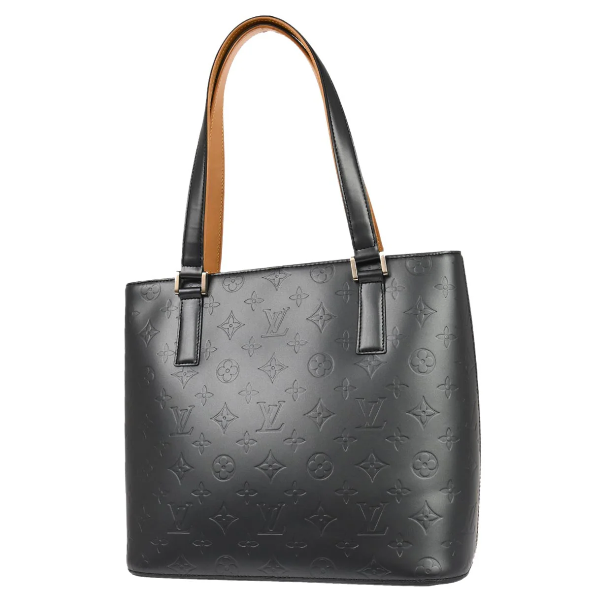 Louis Vuitton 2003 Blue Monogram Mat Stockton Tote Bag M55115 - Image 2
