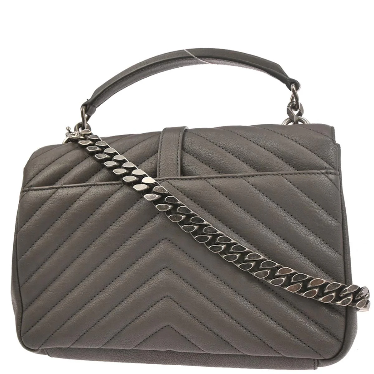 Saint Laurent Gray College 2way Shoulder Handbag - Image 2