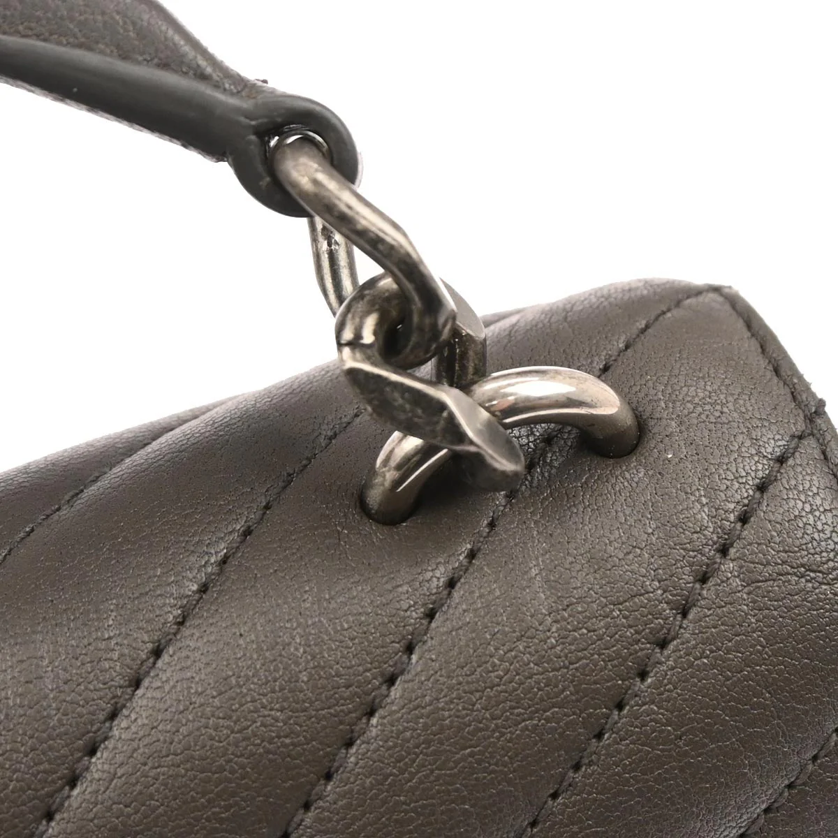 Saint Laurent Gray College 2way Shoulder Handbag - Image 5