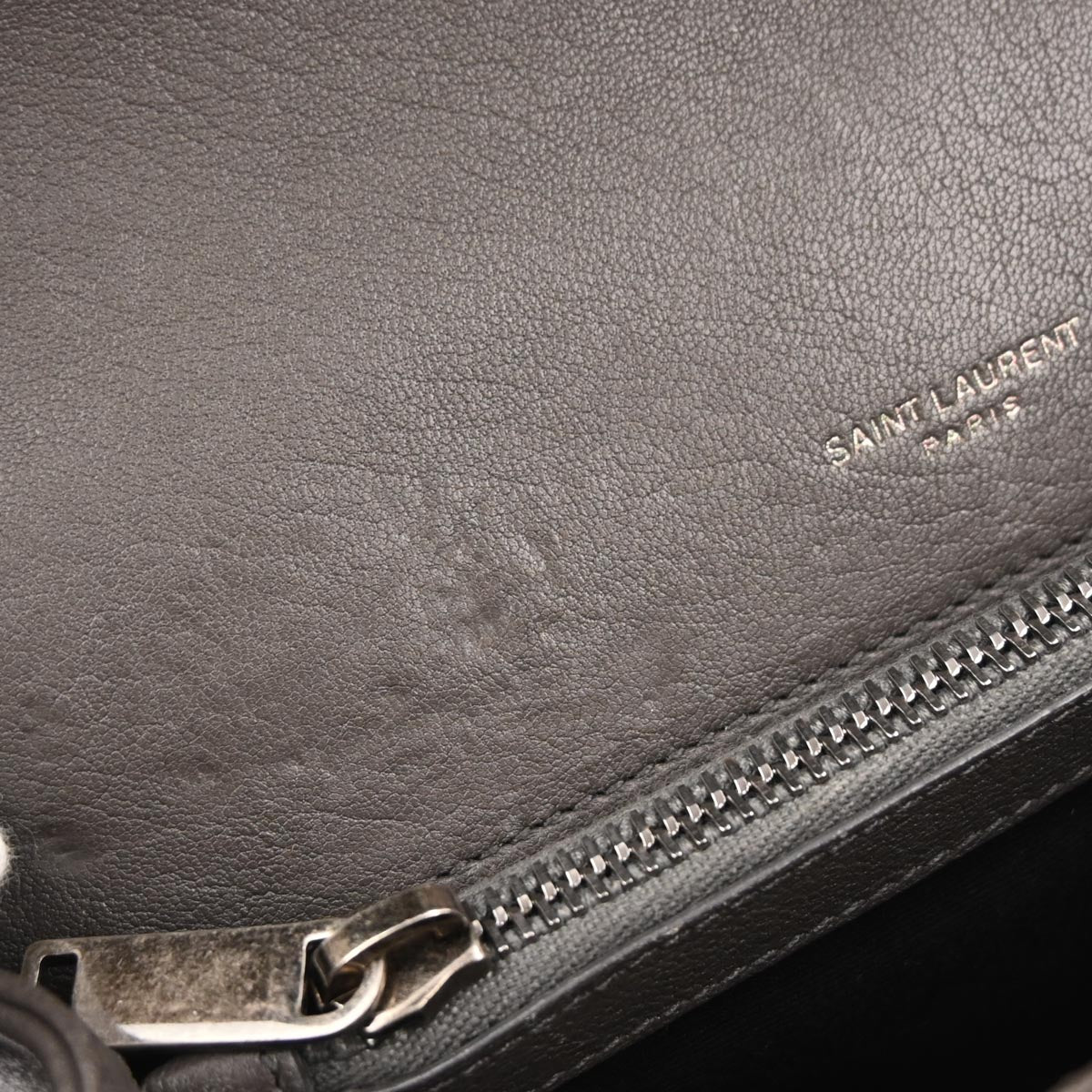 Saint Laurent Gray College 2way Shoulder Handbag - Image 9