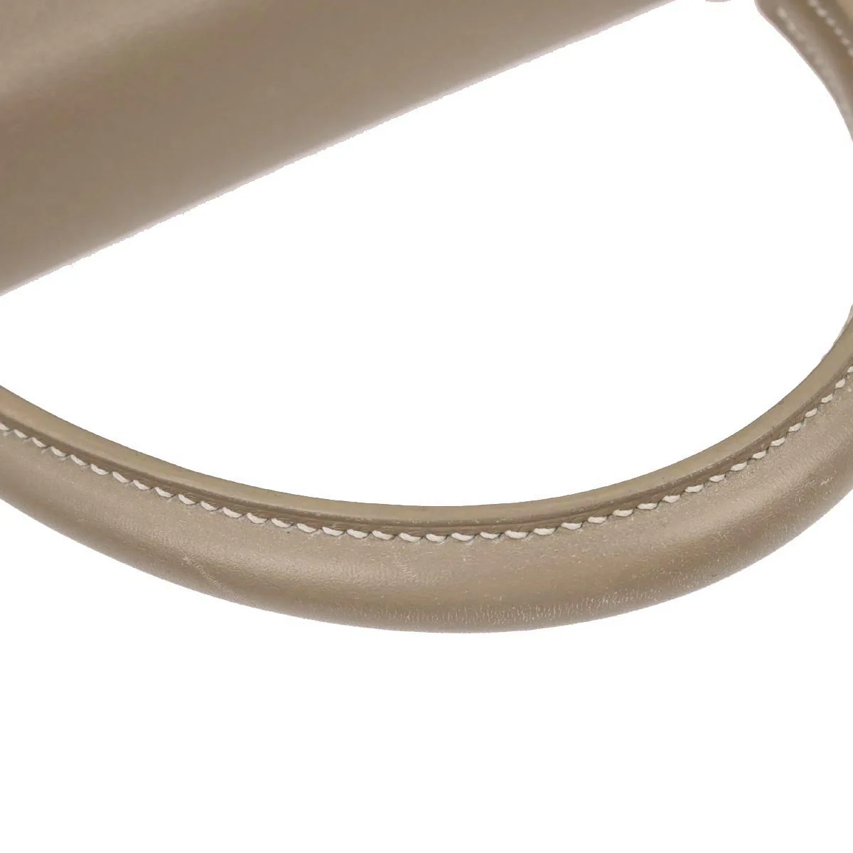 Hermes Gris Tourterelle Box Calf Kelly 28 Retourne 2way Shoulder Handbag - Image 4