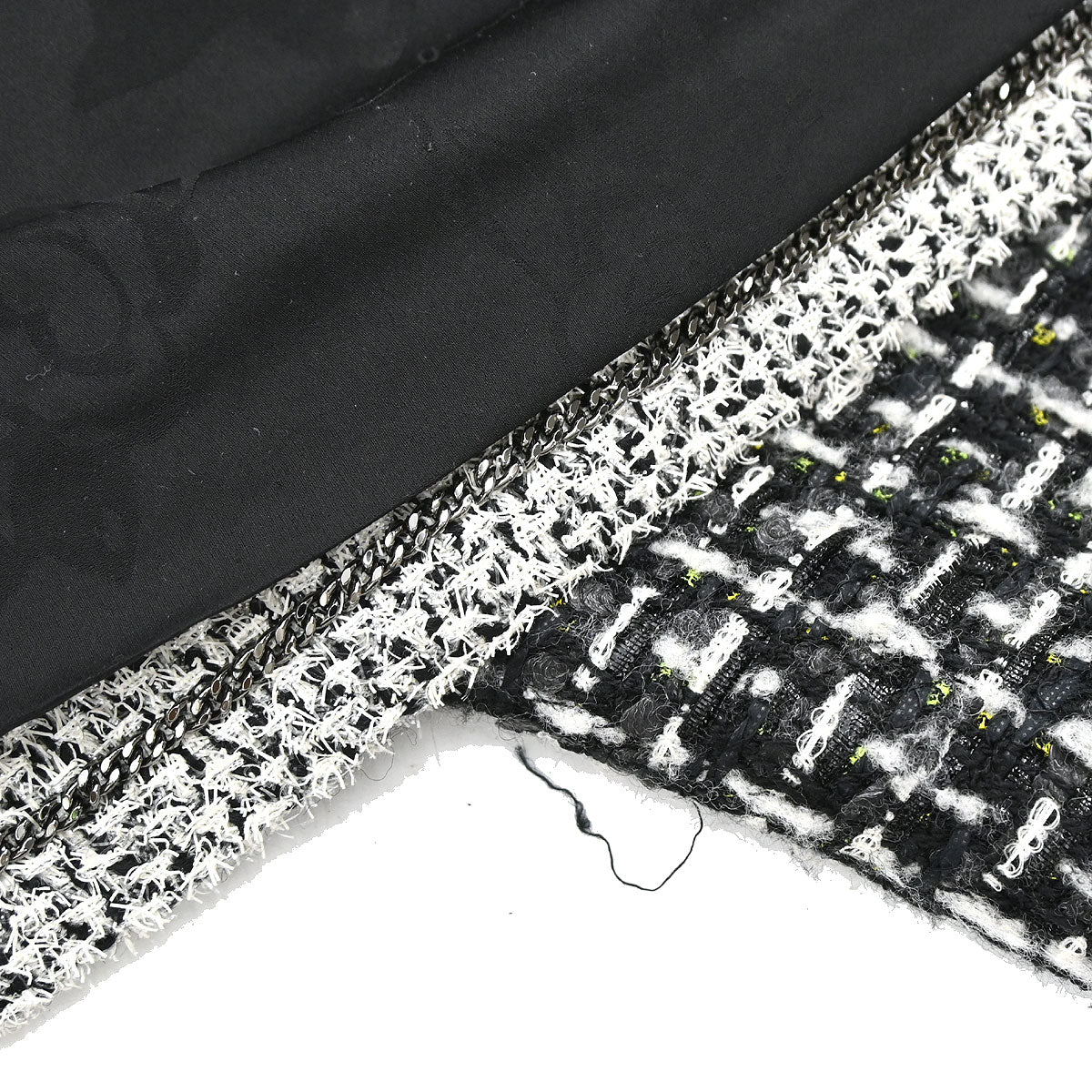 Chanel 2017-2018 Collarless Zip Up Tweed Jacket Black #44 - Image 11