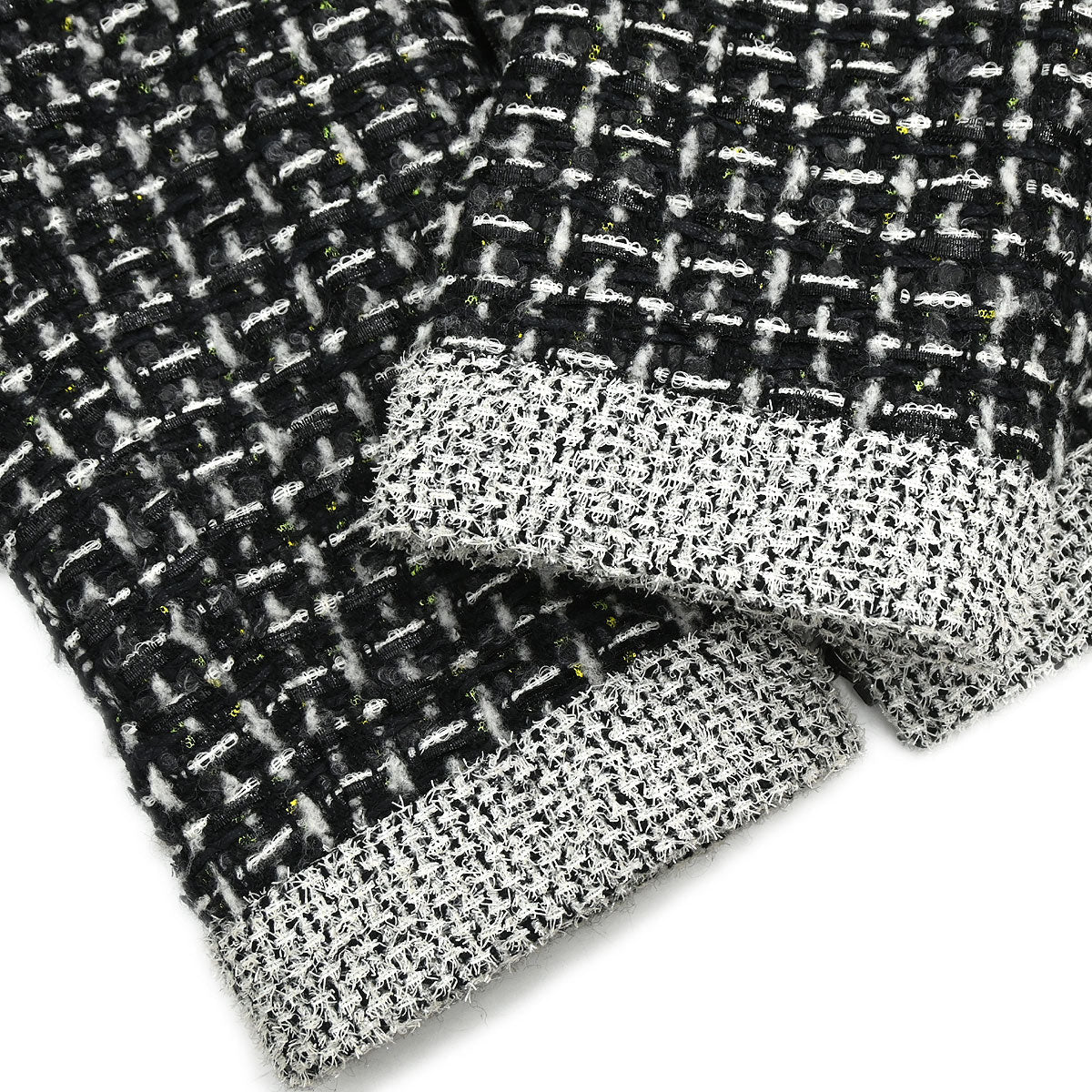 Chanel 2017-2018 Collarless Zip Up Tweed Jacket Black #44 - Image 13