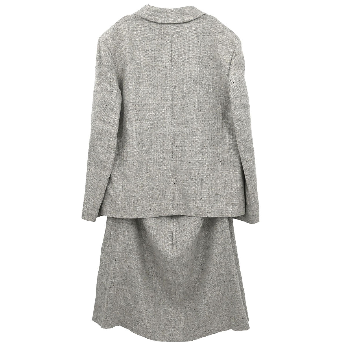 Celine Setup Suit Jacket Skirt Gray #44 - Image 2