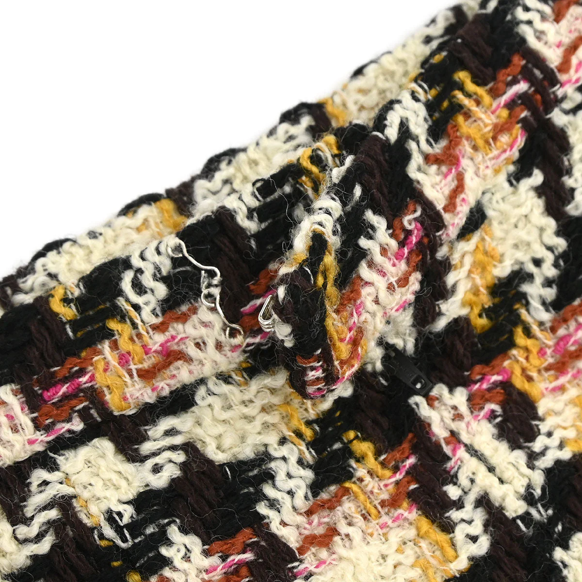 Chanel Setup Suit Jacket Skirt Tweed White #34 - Image 11