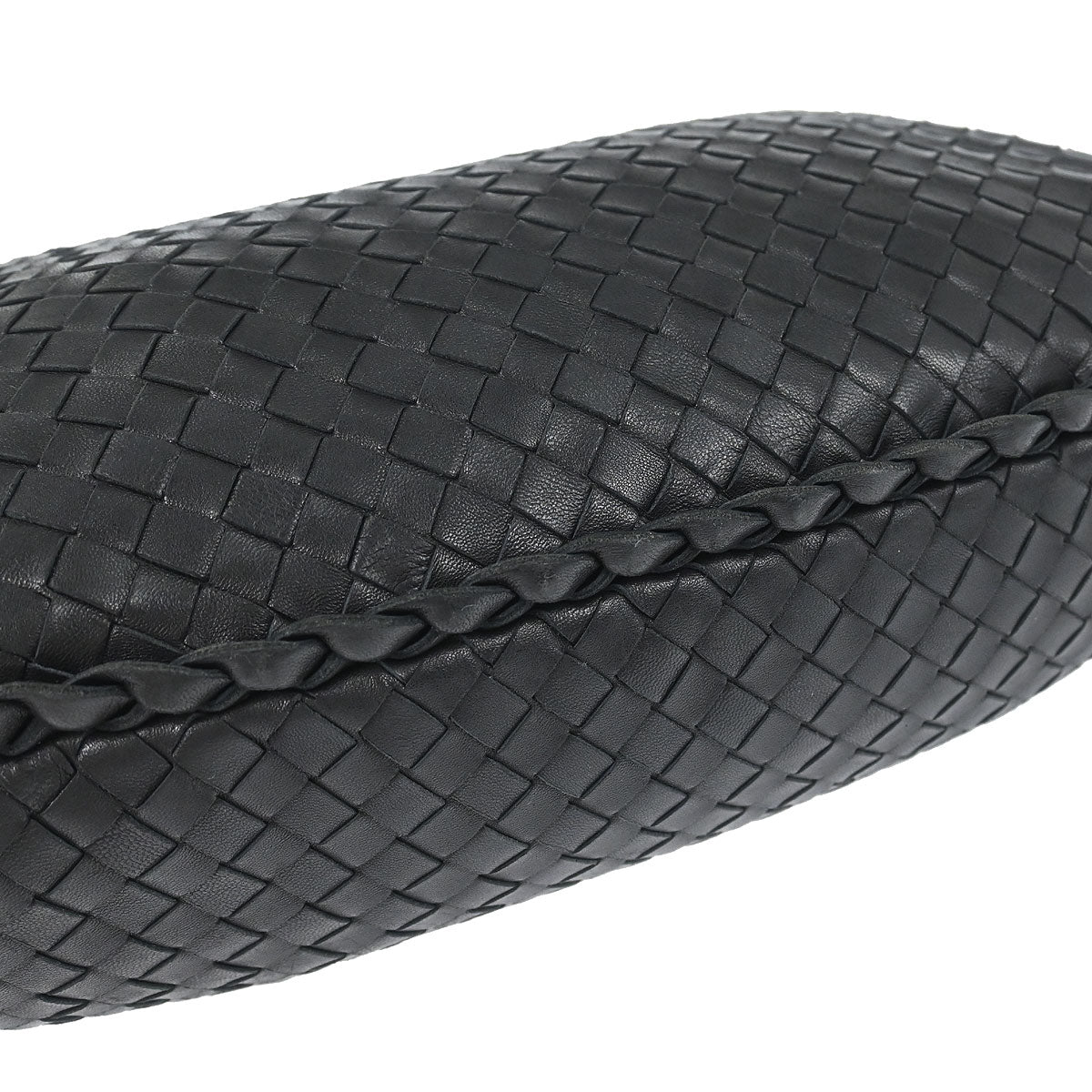 Bottega Veneta Black Lambskin Intrecciato Hobo Handbag - Image 3