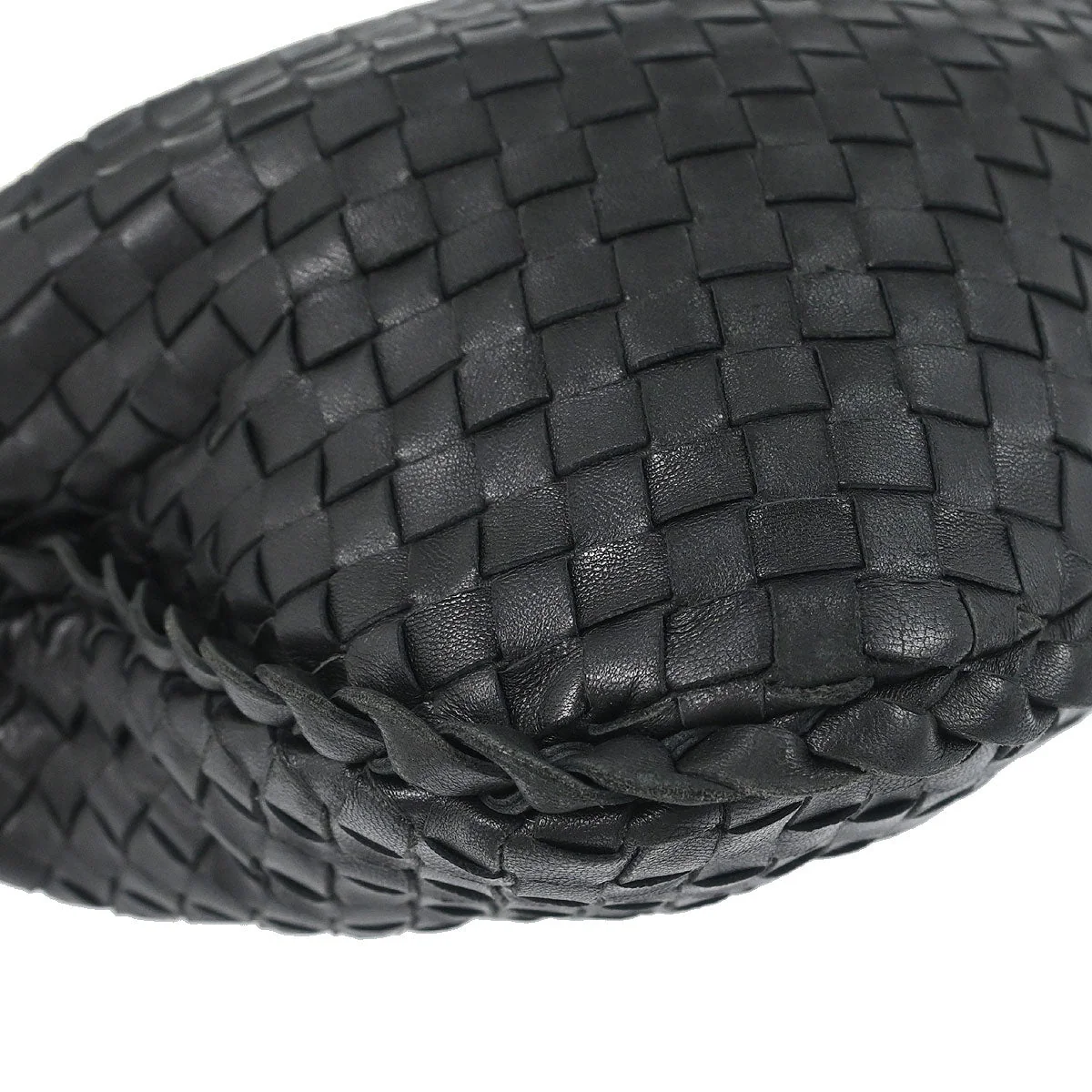 Bottega Veneta Black Lambskin Intrecciato Hobo Handbag - Image 5