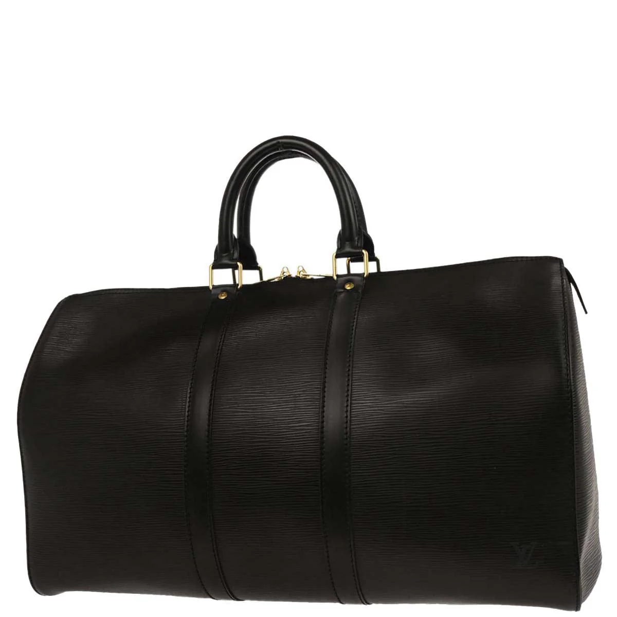Louis Vuitton 1997 Black Epi Keepall 45 Travel Duffle Bag M42972 - Image 2