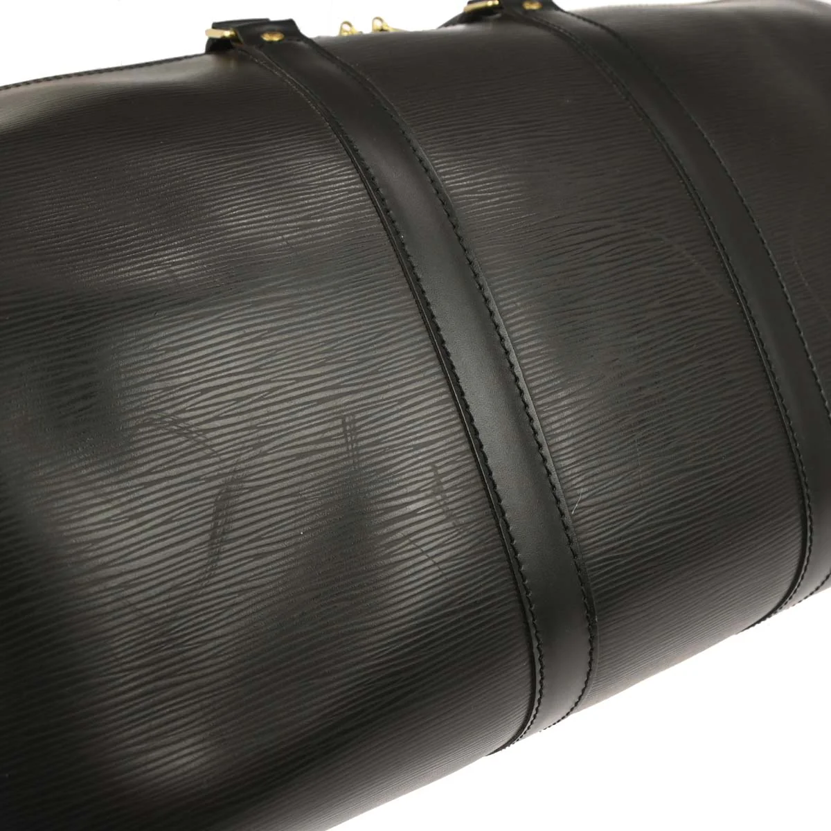 Louis Vuitton 1997 Black Epi Keepall 45 Travel Duffle Bag M42972 - Image 5