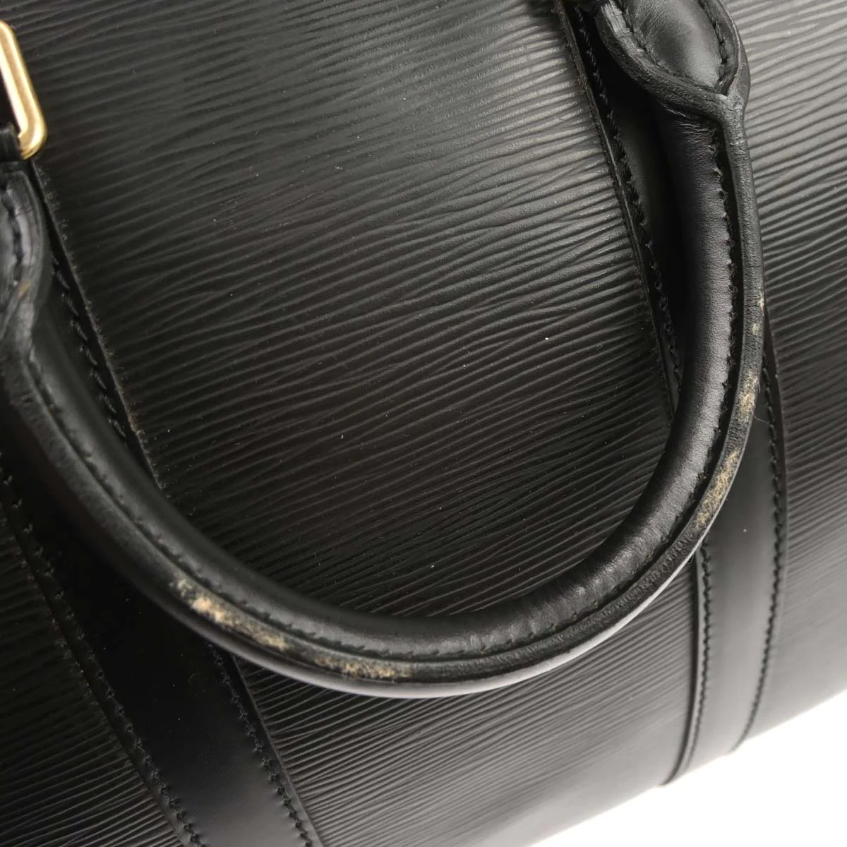 Louis Vuitton 1997 Black Epi Keepall 45 Travel Duffle Bag M42972 - Image 8