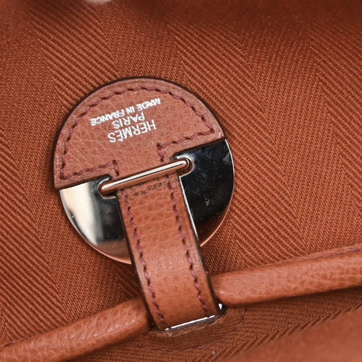 Hermes Orange Toile Vache Liegee Sac Colorado MM Shoulder Bag - Image 11