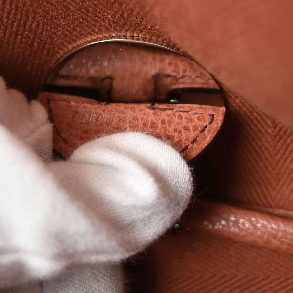 Hermes Orange Toile Vache Liegee Sac Colorado MM Shoulder Bag - Image 12
