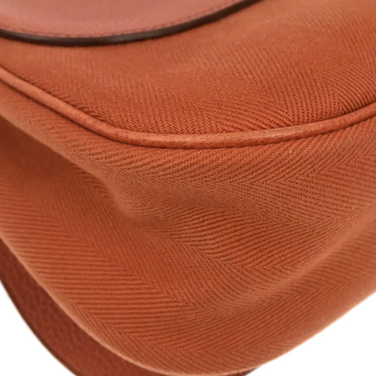 Hermes Orange Toile Vache Liegee Sac Colorado MM Shoulder Bag - Image 3