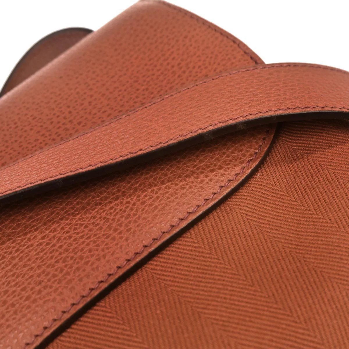 Hermes Orange Toile Vache Liegee Sac Colorado MM Shoulder Bag - Image 5