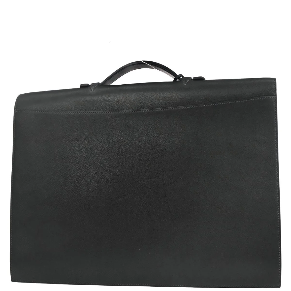 Hermes Dark Navy Evergrain Sac a Depeches 41 Business Bag Handbag - Image 2
