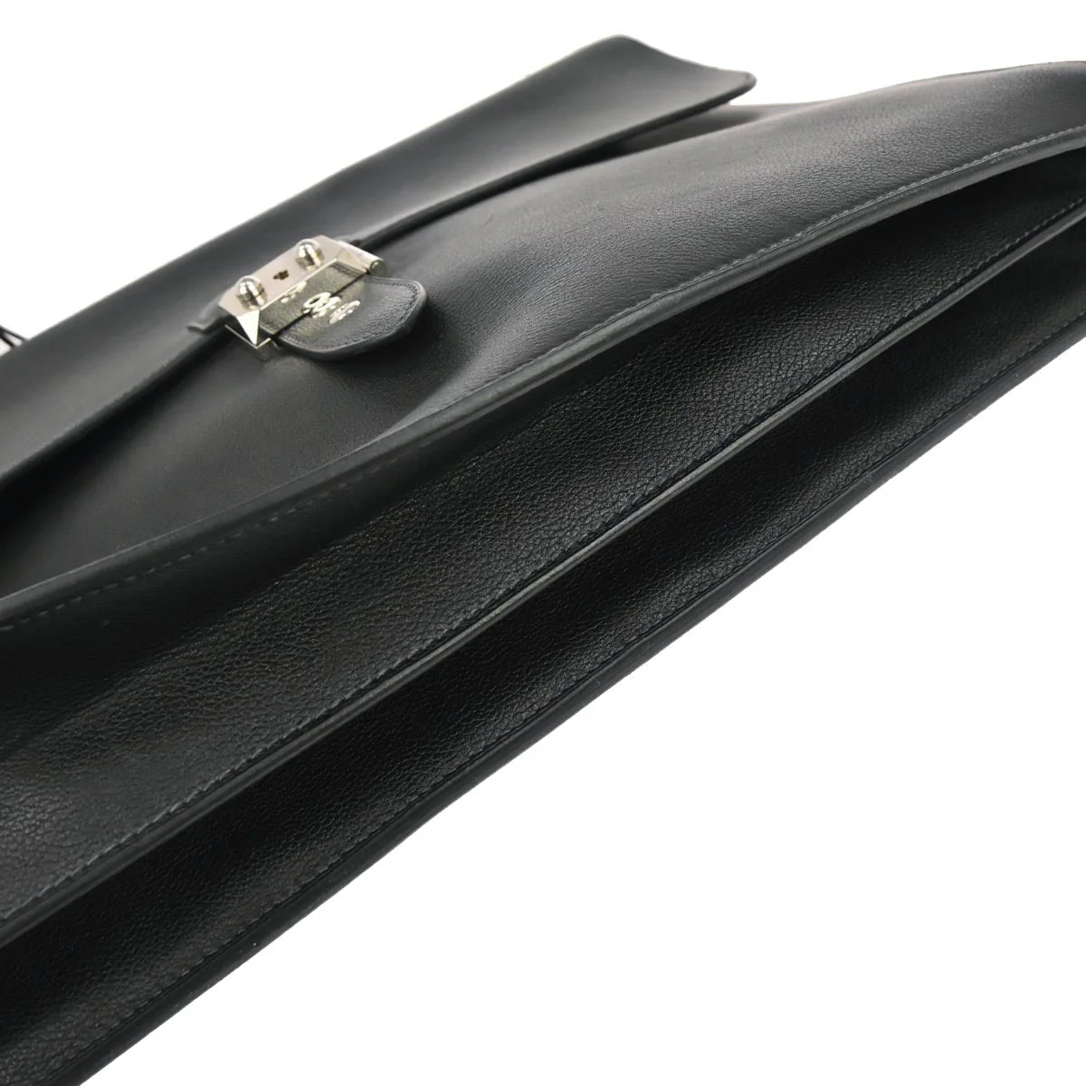 Hermes Dark Navy Evergrain Sac a Depeches 41 Business Bag Handbag - Image 6