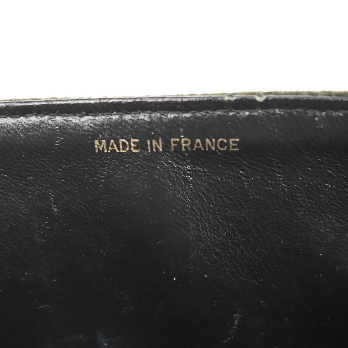 Chanel 1989-1991 Moss Green Wool Medium Classic Double Flap Shoulder Bag - Image 10