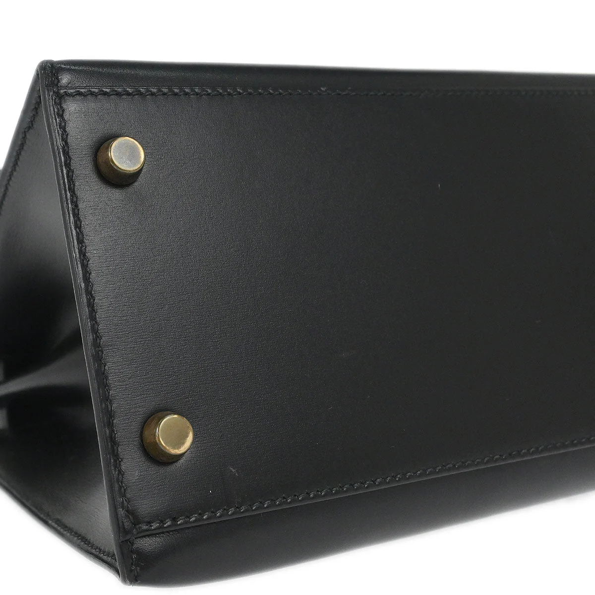 Hermes Black Box Calf Kelly 32 Sellier 2way Shoulder Handbag - Image 3