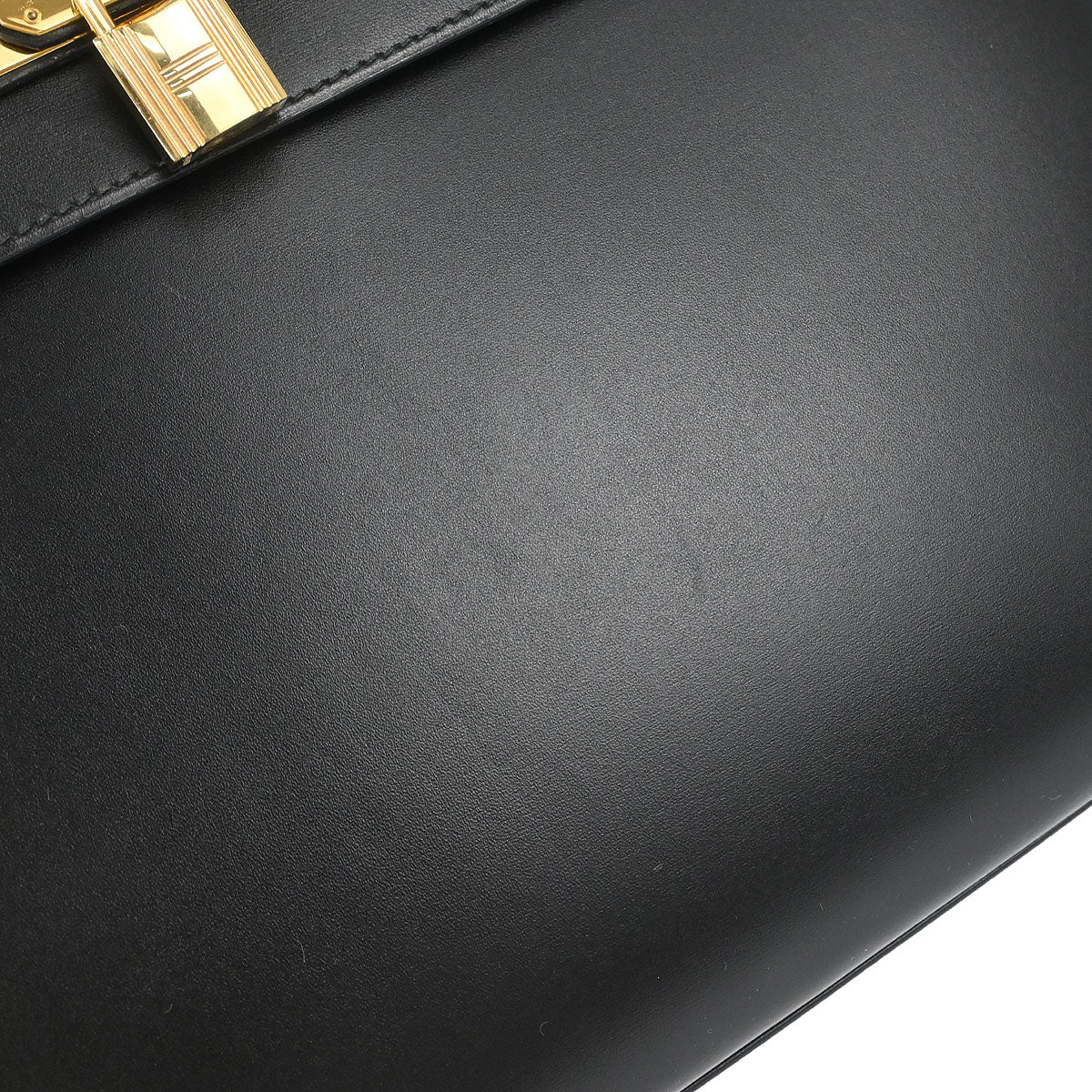 Hermes Black Box Calf Kelly 32 Sellier 2way Shoulder Handbag - Image 4