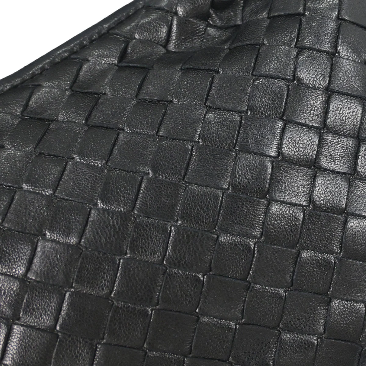 Bottega Veneta Black Lambskin Intrecciato Hobo Handbag - Image 10